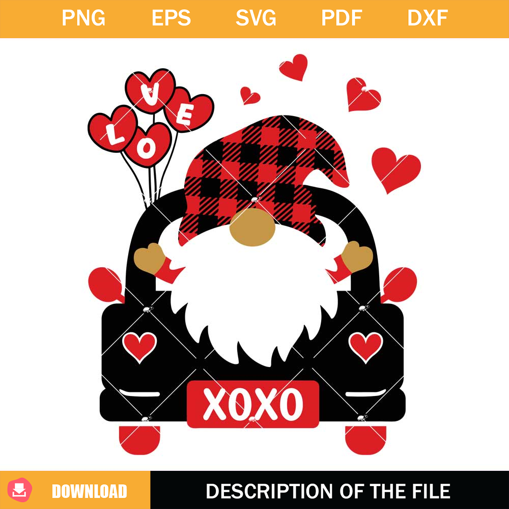 Gnomes Valentine Svg, Truck Heart Valentines Day Svg.jpg