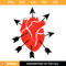 Human Heart with Arrows Svg, Valentine's Day Svg, Heart Svg.jpg