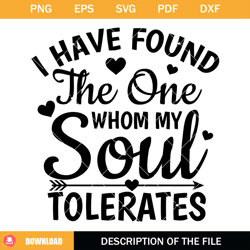 i have found the one whom my soul tolerates svg