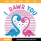 I Rawr You Svg, Dinosaur Valentine Svg, Kids Valentine Svg.jpg