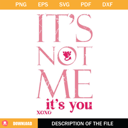 its not me its you svg, valentines day svg, xoxo svg