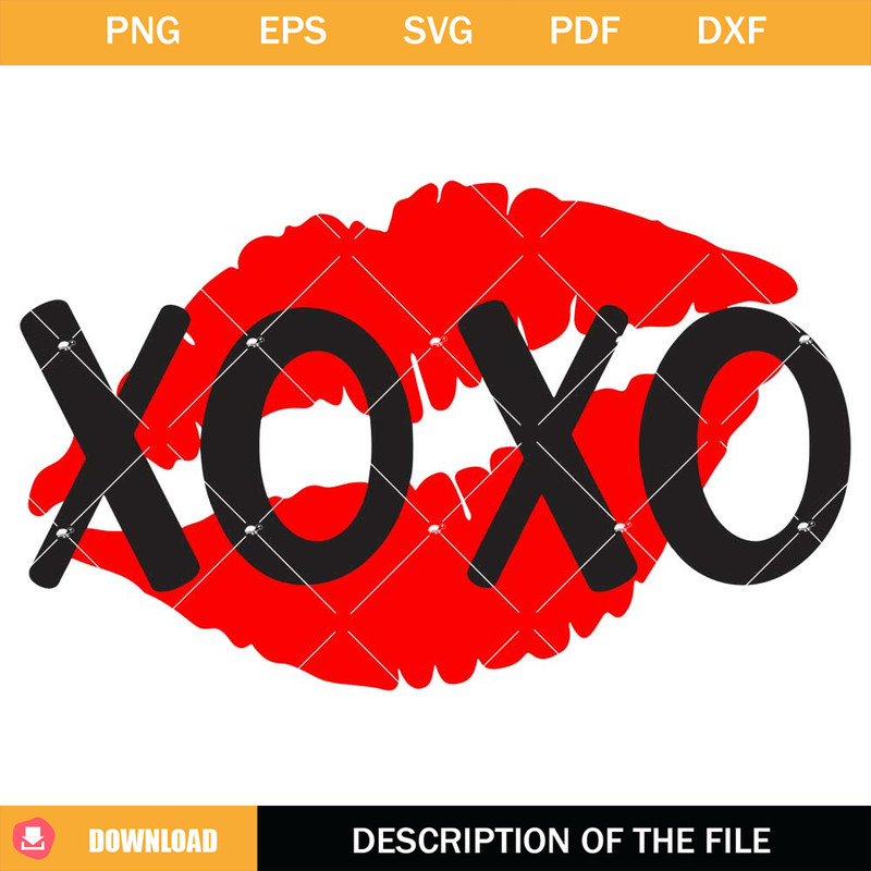 Kissing Lips Svg, XOXO Svg, Valentines Day Svg, Love Svg.jpg
