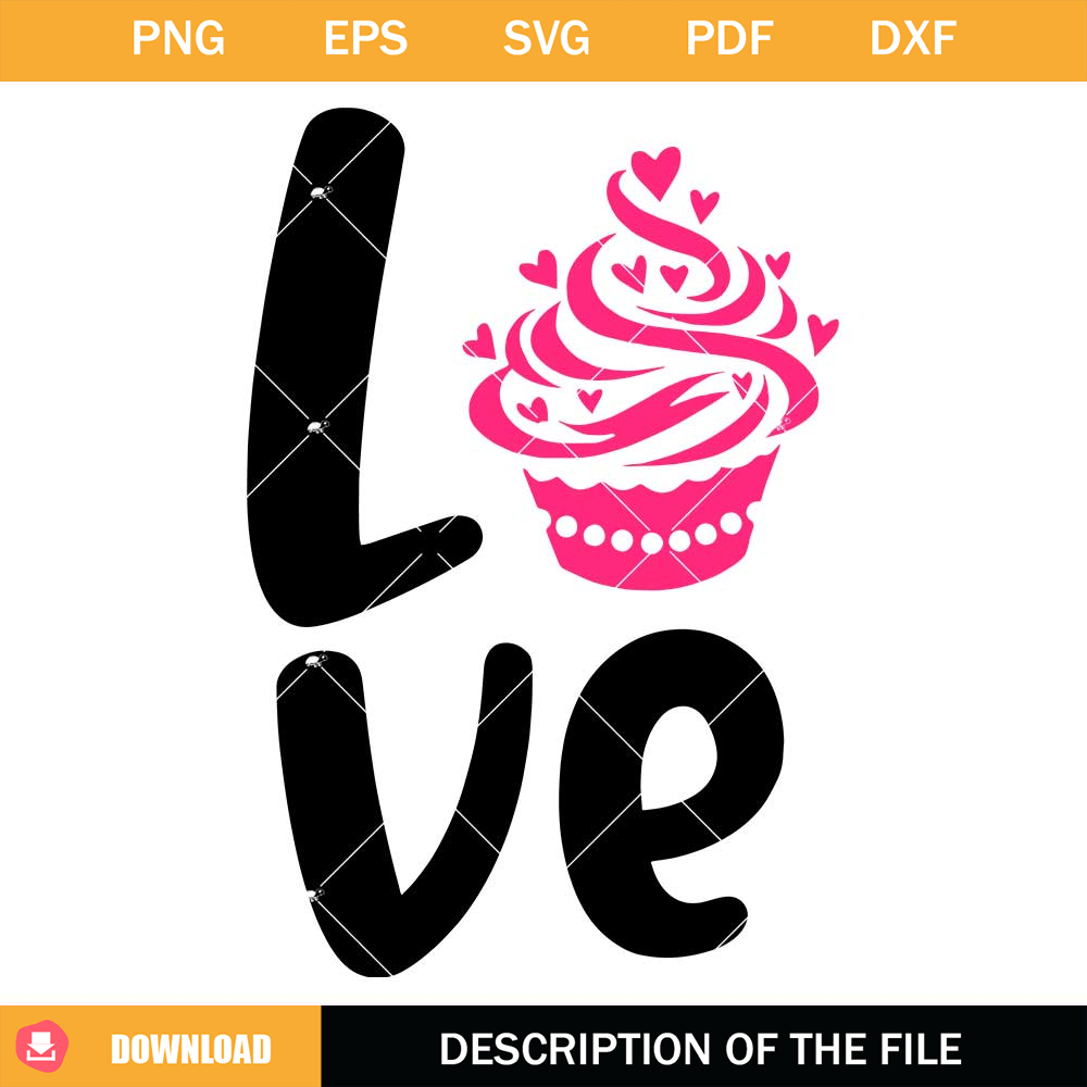 Love Cupcakes Svg, Valentine's Day Svg, Cupcakes Svg.jpg