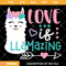 Love is Llmazing Svg, Cute Valentines Svg, Cute Llama Svg.jpg