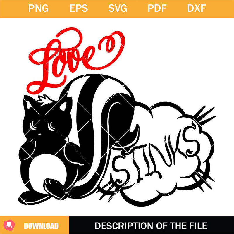 Love Stinks Svg, Funny Valentine Svg, Animal Valentine Day.jpg