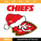 Kansas City Chiefs Christmas SVG, NFL Christmas Logo SVG, Chiefs NFL Santa Hat SVG.jpg
