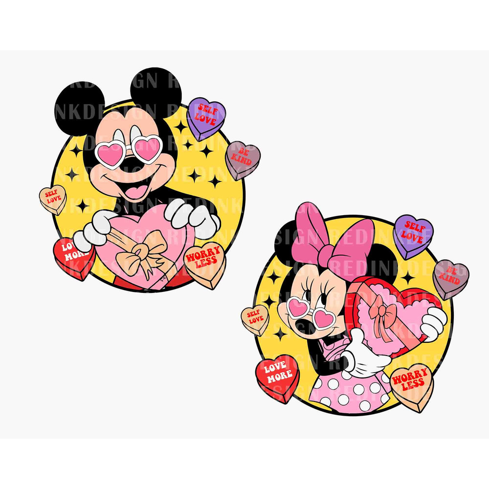 Bundle Valentine's Mouse SVG, Funny Valentine's Day, Valentine's Day Svg, Mouse And Gift Svg, Mouse Love, Valentines Couple shirt SVG File.jpg