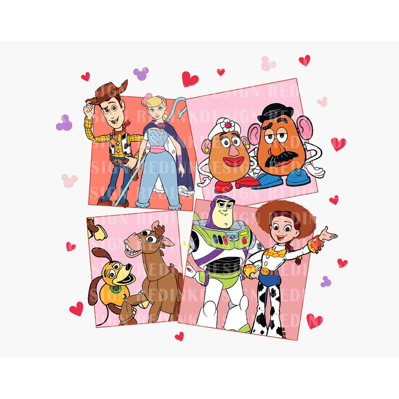 Happy Valentine PNG, Valentines Toys Png, Retro Valentines Png, Valentine's Day Png, Xoxo Valentines Png, Toy Magic Couple Svg, Png File.jpg