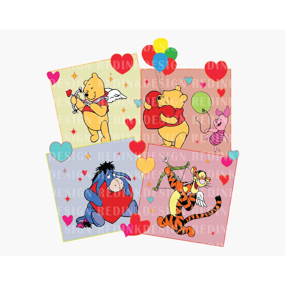 Happy Valentine's Day SVG, Valentines Day Svg, Retro Valentine Svg, Honeymoon Holiday Svg, Family Trip Svg, Valentines Bear And Friends Svg.jpg