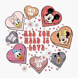 valentine mouse doodle svg, mouse love svg, mouse valentines svg, family trip, mouse and friends svg, candy hearts valen