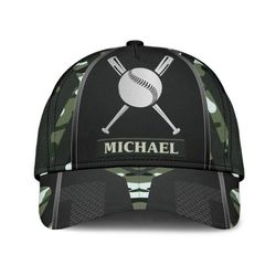 Customized Baseball Classic Cap for Friends, Glove and Baseball 3D Hat for Baseball Players