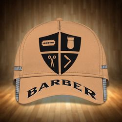 3D All Over Printed Barber Cap Hat, Baseball Cap Hat For Barber, Best Gift For A Barber Man, Women Barber Gift