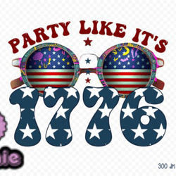 4th of july png - party like its 1776 design 60
