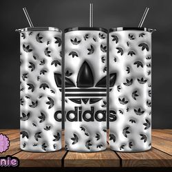 Adidas Tumbler Wrap, Logo Adidas 3d Inflatable, Fashion Patterns, Logo Fashion Tumbler -18 by Jennie