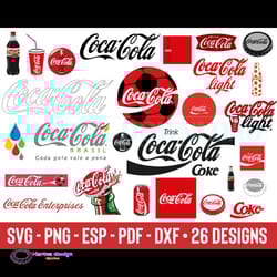 coca cola bundle svg, coca cola svg, 26 designs file