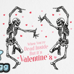 Skeleton Valentines Quote Sublimation Design 25