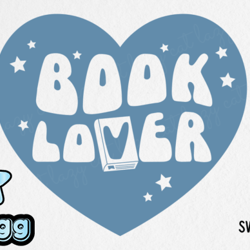 book lover svg design