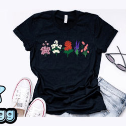Vintage Botanical Flower T Shirt Design Design 195