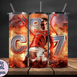ronaldo tumbler wrap ,cristiano ronaldo tumbler design, ronaldo 20oz skinny tumbler wrap, design by vangg store 19