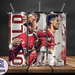 ronaldo tumbler wrap ,cristiano ronaldo tumbler design, ronaldo 20oz skinny tumbler wrap, design by vangg store 20