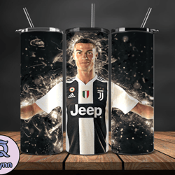 ronaldo tumbler wrap ,cristiano ronaldo tumbler design, ronaldo 20oz skinny tumbler wrap, design by vangg store 24