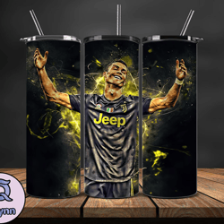 ronaldo tumbler wrap ,cristiano ronaldo tumbler design, ronaldo 20oz skinny tumbler wrap, design by vangg store 31