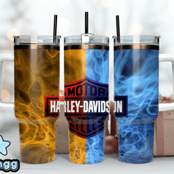 harley 40 oz tumbler, harley tumbler wrap, harley davidson logo, by vangg design 20