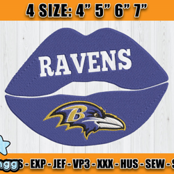 Ravens Embroidery, NFL Ravens Embroidery, NFL Machine Embroidery Digital, 4 sizes Machine Emb Files -10&vangg