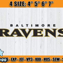 Ravens Embroidery, NFL Ravens Embroidery, NFL Machine Embroidery Digital, 4 sizes Machine Emb Files -22&vangg