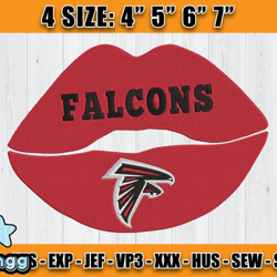 Atlanta Falcons Embroidery, NFL Falcons Embroidery, NFL Machine Embroidery Digital, 4 sizes Machine Emb Files-02-vangg