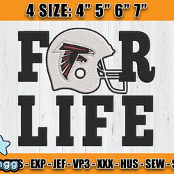 Atlanta Falcons Embroidery, NFL Falcons Embroidery, NFL Machine Embroidery Digital, 4 sizes Machine Emb Files -10-vangg