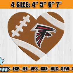 Atlanta Falcons Embroidery, NFL Falcons Embroidery, NFL Machine Embroidery Digital, 4 sizes Machine Emb Files -15-vangg