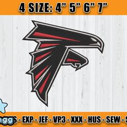 Atlanta Falcons Embroidery, NFL Falcons Embroidery, NFL Machine Embroidery Digital, 4 sizes Machine Emb Files-22-vangg
