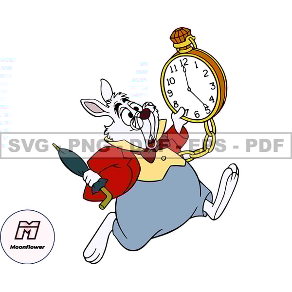 White Rabbit Svg, Alice in Wonderland Svg, Cartoon Customs S - Inspire ...