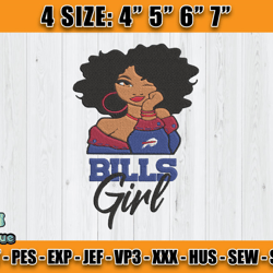 Buffalo Bills Embroidery, Betty Boop Embroidery, NFL Machine Embroidery Digital, 4 sizes Machine Emb Files -06 vogue