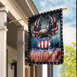 liberty and justice for all garden flag house flag