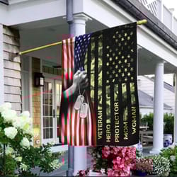 proud mom u.s army veteran garden flag house flag