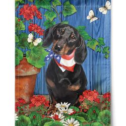 dachshund funny garden flag garden house flag