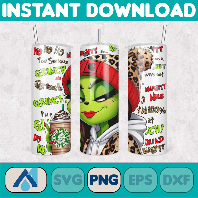 Pink Boujee Christmas Leopard 20oz Tumbler Design Png, Stanley Christmas Retro 20oz Straight And Tapered Tumbler Wrap Design (14).jpg