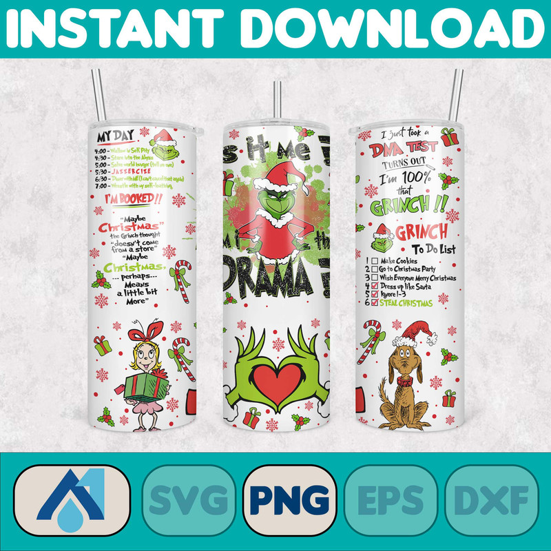 Pink Boujee Christmas Leopard 20oz Tumbler Design Png, Stanley Christmas Retro 20oz Straight And Tapered Tumbler Wrap Design (17).jpg