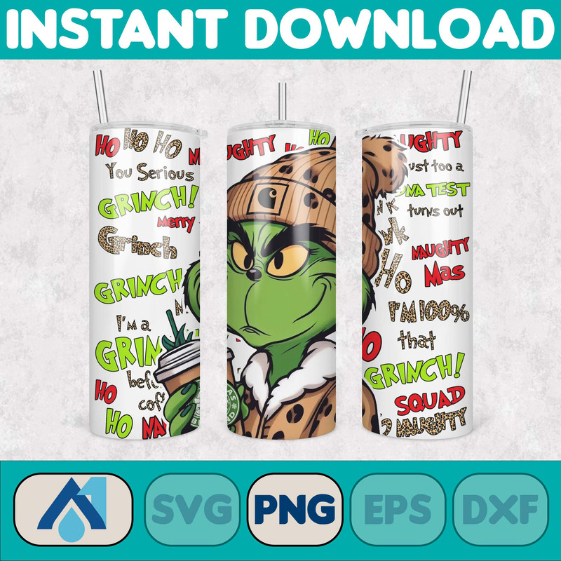 Pink Boujee Christmas Leopard 20oz Tumbler Design Png, Stanley Christmas Retro 20oz Straight And Tapered Tumbler Wrap Design (9).jpg