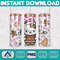 Kitty Christmas Coffee Tumbler, Cartoon Tumbler, Tumbler Wrap, Spring Flower Pink Cat PNG, 20oz Straight Skinny Wrap, Full Tumbler Wrap (14).jpg