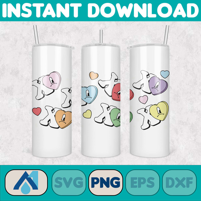 Valentine Bad Bunny Libbey Cup Png, Benito is my Valentine 20 oz Beer Glass Can Wrap, Bad Bunny Sad Heart Kisses Png Beer Glass (25).jpg