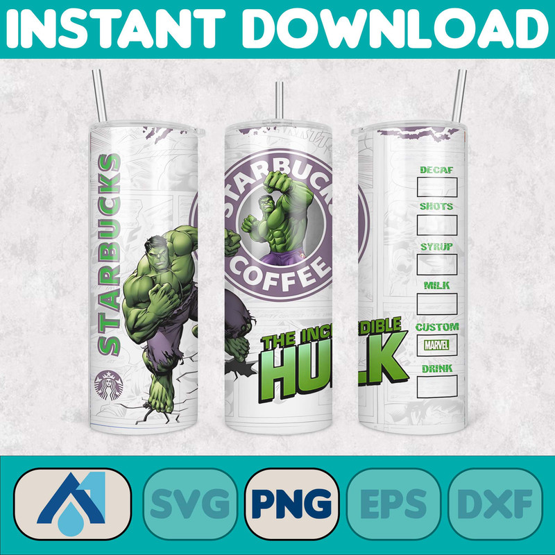 Cartoon Tumbler, Starbucks Tumbler 20oz Skinny Sublimation, Cute Digital Design, PNG Instant Download (5).jpg