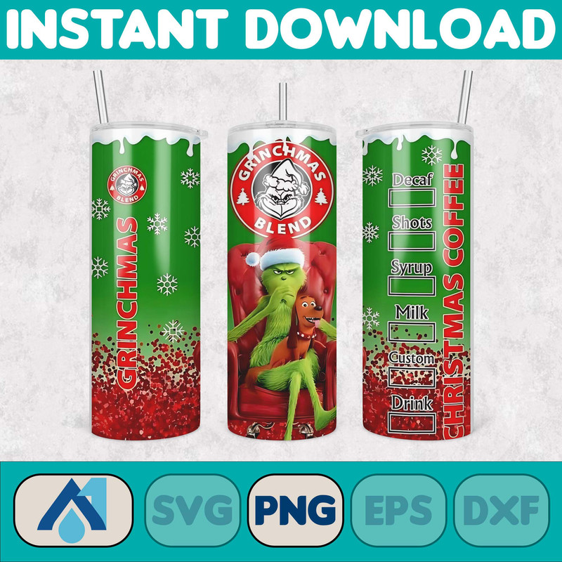 Cartoon Tumbler, Starbucks Tumbler 20oz Skinny Sublimation, Cute Digital Design, PNG Instant Download (55).jpg