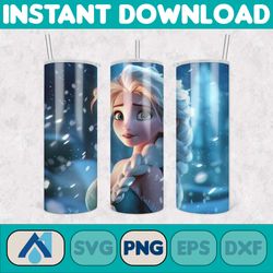 3d all styles cartoon 20oz skinny tumbler design, 3d floral movie tumbler, cartoon tumbler design png (19)