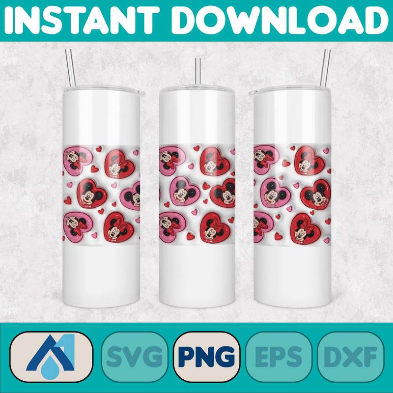 Inflated Valentine Cartoon 11oz Mug Wrap Png, Valentine Lover Mug Wrap Design, Valentine's Day 11oz Mug Wrap (24).jpg