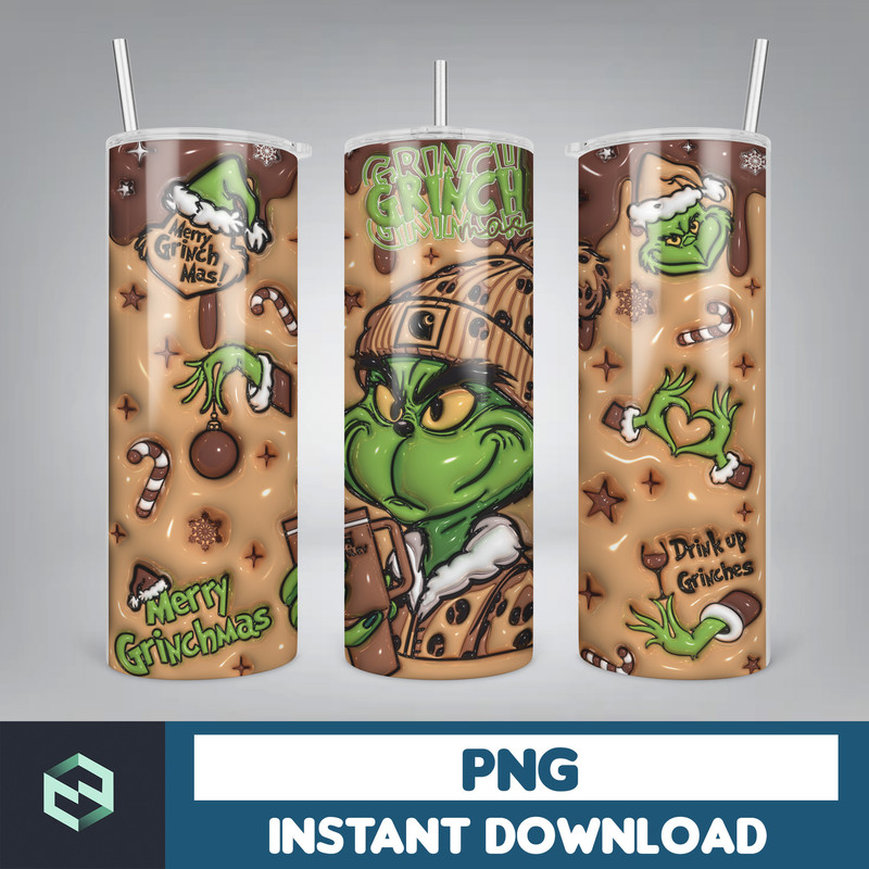 Pink Boujee Christmas Leopard 20oz Tumbler Design Png, Stanley Christmas Retro 20oz Straight And Tapered Tumbler Wrap Design (12).jpg