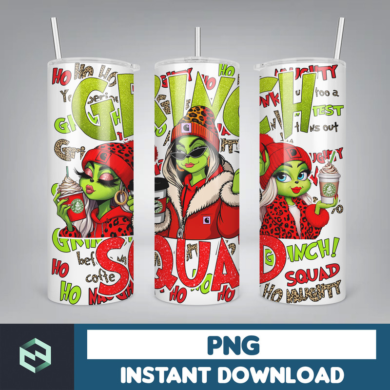 Pink Boujee Christmas Leopard 20oz Tumbler Design Png, Stanley Christmas Retro 20oz Straight And Tapered Tumbler Wrap Design (37).jpg