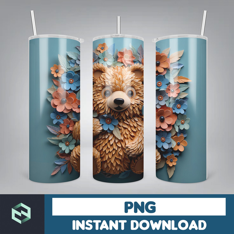 3D All Styles Cartoon 20oz Skinny Tumbler Design, 3D Floral Movie Tumbler, Cartoon Tumbler Design PNG (1).jpg